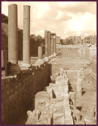 Del av Romerska teatern i Alexandria - Egypten